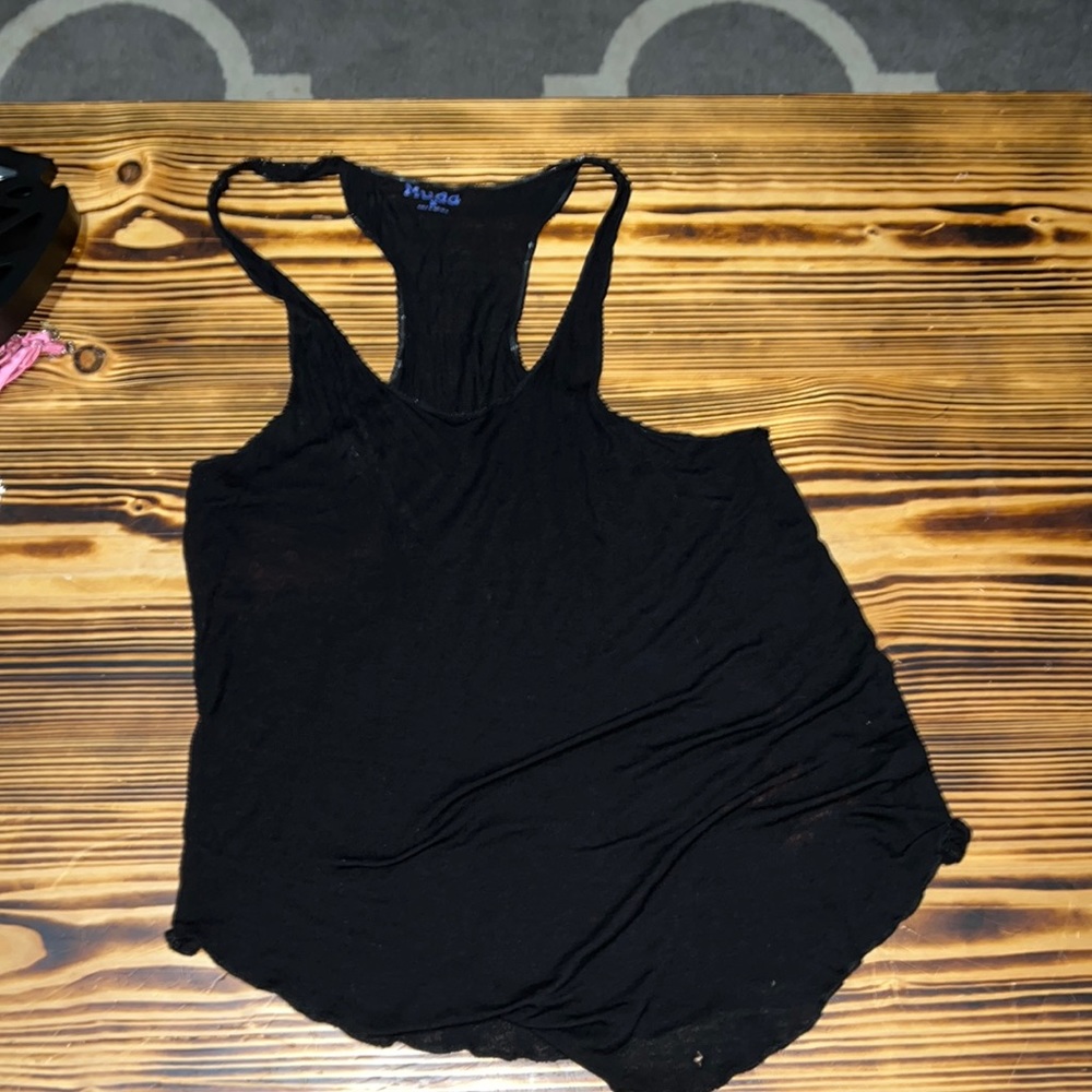 black tank top
